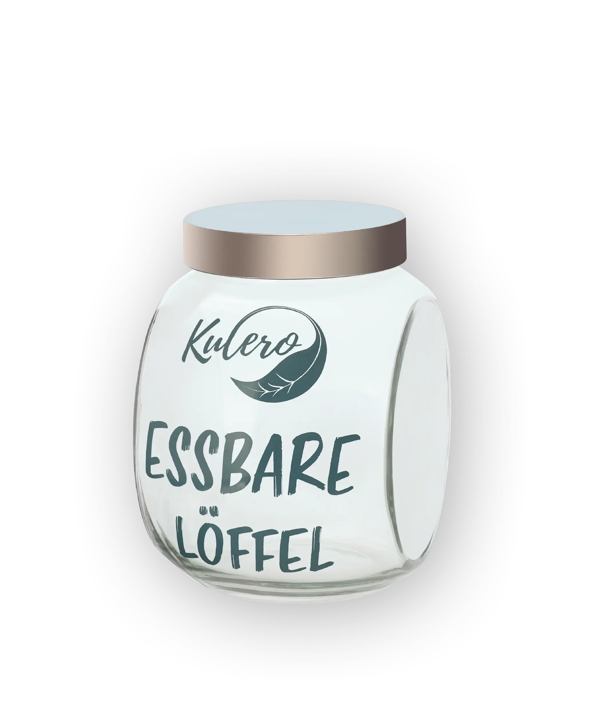 GLAS BEHÄLTER FÜR LÖFFEL MIT KULERO BRANDING